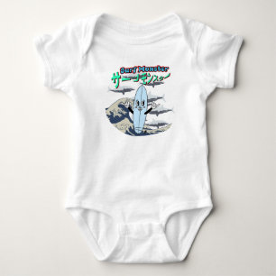 Mikitiez surfa windsurf monster mint japanesewave t shirt