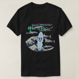 Mikitiez surfa windsurf monster mint japanesewave t shirt
