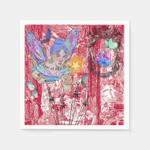 Mikitiez tarot fairy vill önska en vinkel zigenard pappersservett