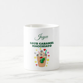 Mikitiez Trex dinosaur icedkaffe caramel julafton Kaffemugg