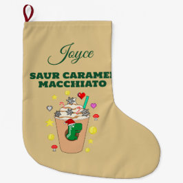 Mikitiez Trex dinosaur icedkaffe caramel julafton Stor Julstrumpa