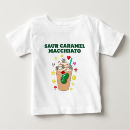 Mikitiez Trex dinosaur icedkaffe caramel julafton T Shirt
