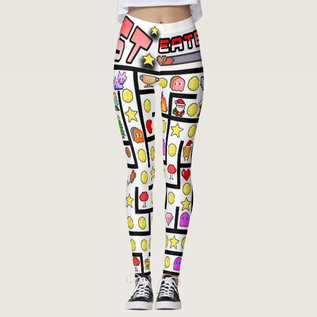 Mikitiez-videokamerans pixel Classic christmas-cit Leggings (Framsida)