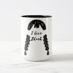 Mikitiez vintage gothic halloween Black fredag Två-Tonad Mugg