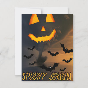 Mikitiez vintage halloween kusliga stämningar pump inbjudningar