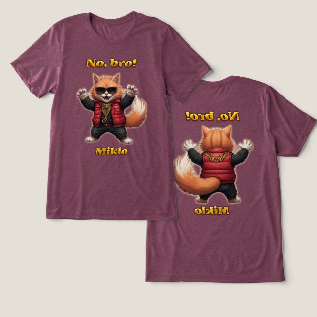 Miklo’s t-Shirt Tri-Blend Shirt (Design fram och bak)