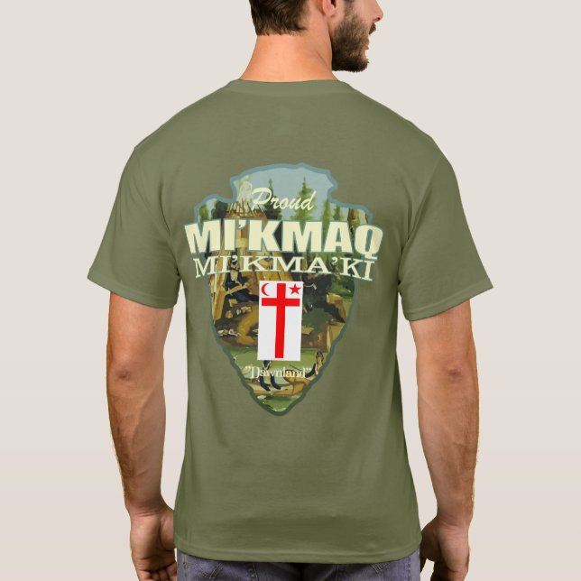 Mi'kmaq (pilhuvud) t shirt (Baksida)