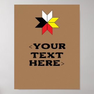 Mi'kmaq Star Skriv ut Poster