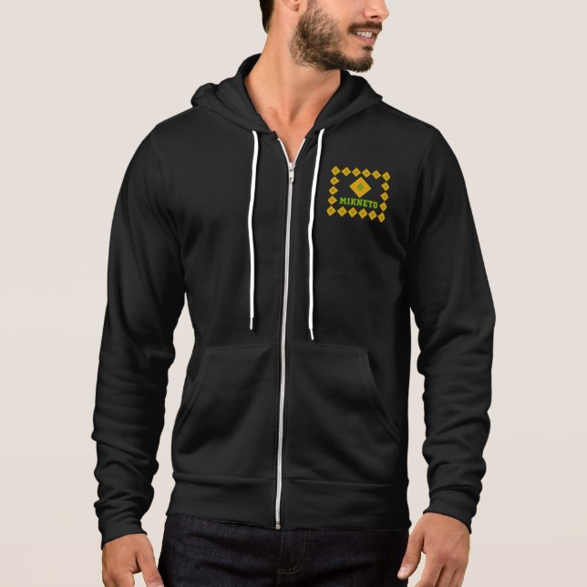 MIKNETO® - Dragkedja Huva T Shirt (Framsida)