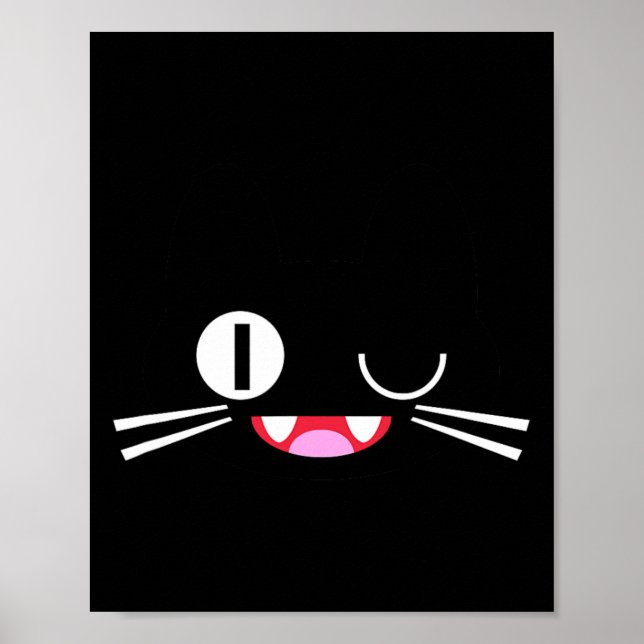 Miko Kuta Neko Cat Cosplay Glitch Video Game Techs Poster (Framsidan)