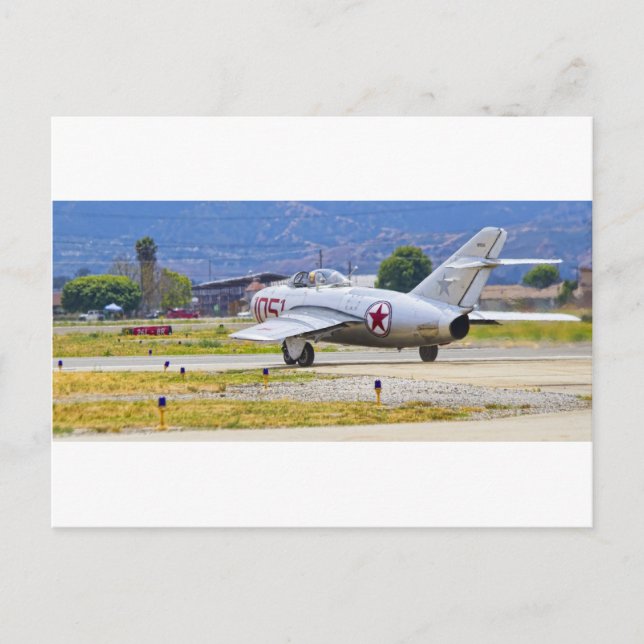 Mikoyan-Gurevich Mig-15 Vykort (Framsida)