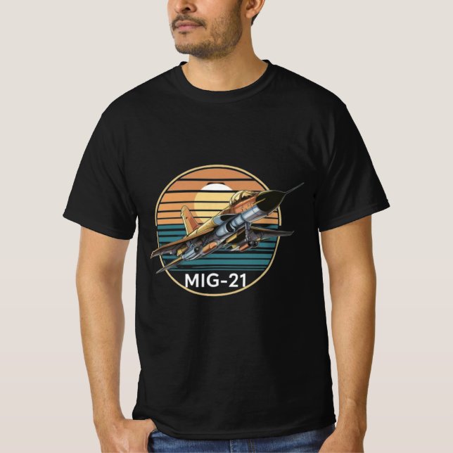 Mikoyan-Gurevich MiG-21 T Shirt (Framsida)