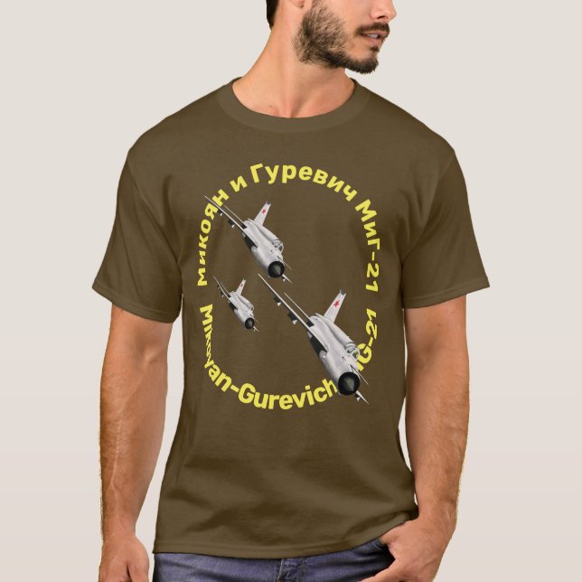 Mikoyan-Gurevich MiG-21 T-Shirt (Framsida)
