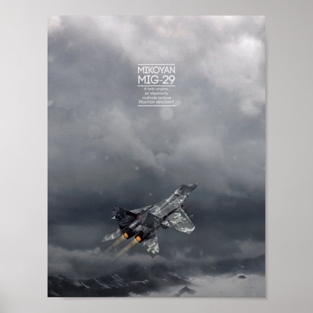 Mikoyan MiG-29-poster Poster (Framsidan)