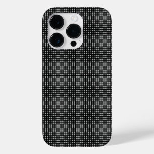 Mikro-rutig svart iPhone-skydd