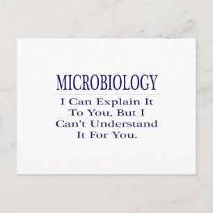 Mikrobiolog Joke ... Förklara ej Vykort