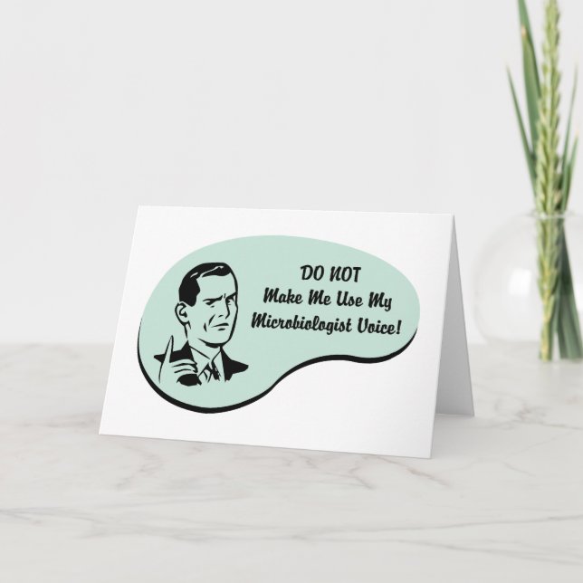 Mikrobiolog Voice Kort (Framsida)