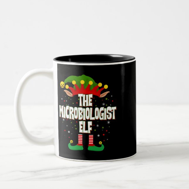 Mikrobiologen Elf-jul Två-Tonad Mugg (Vänster)