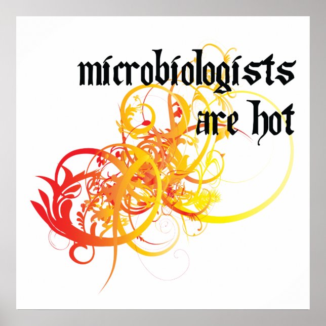 Mikrobiologer är Hett Poster (Framsidan)