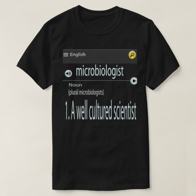 mikrobiologi 34 t shirt (Design framsida)