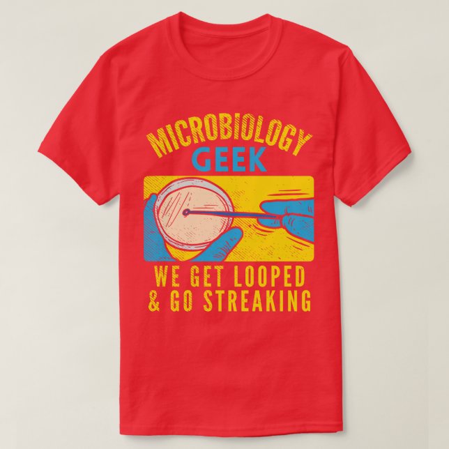 Mikrobiologi Geek T Shirt (Design framsida)