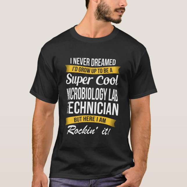 Mikrobiologi laborationstekniker t shirt (Framsida)