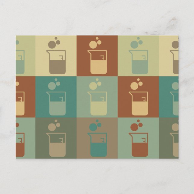 Mikrobiologi, pop Art Vykort (Framsida)