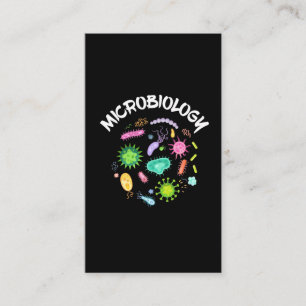 Mikrobiologi Scientist Bacteria Microskop Visitkort