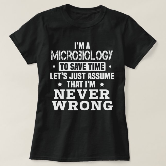 Mikrobiologi T Shirt (Design framsida)