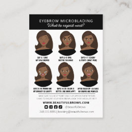 Mikrobladande efterbehandlingsanvisningar och Möte Visitkort