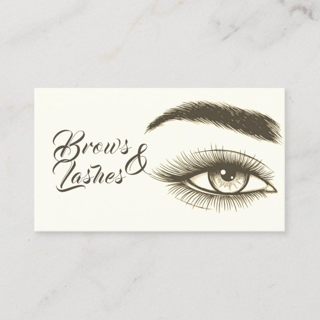 Mikroblader, ebrows, lash, Permanent Makeup Visitkort (Framsida)