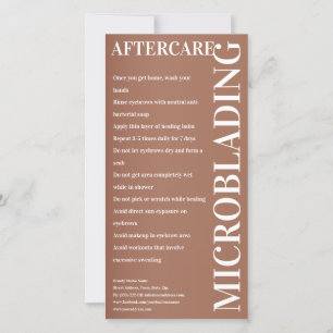 Mikroblading Aftercare Beige Makeup Tack Kort