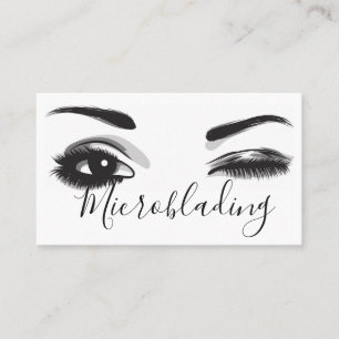 Mikroblading, Eyebrows, Tattoo, Permanent Makeup Visitkort