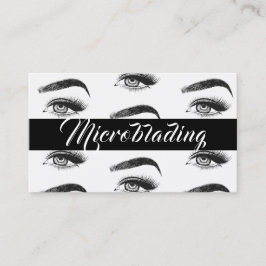 Mikroblading , Eyebrows, Tattoo, Permanent Makeup Visitkort