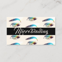 Mikroblading , Eyebrows, Tattoo, Permanent Makeup Visitkort