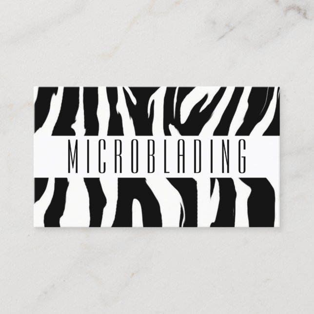 Mikroblading , Eyebrows, Tattoo, Permanent Makeup Visitkort (Framsida)