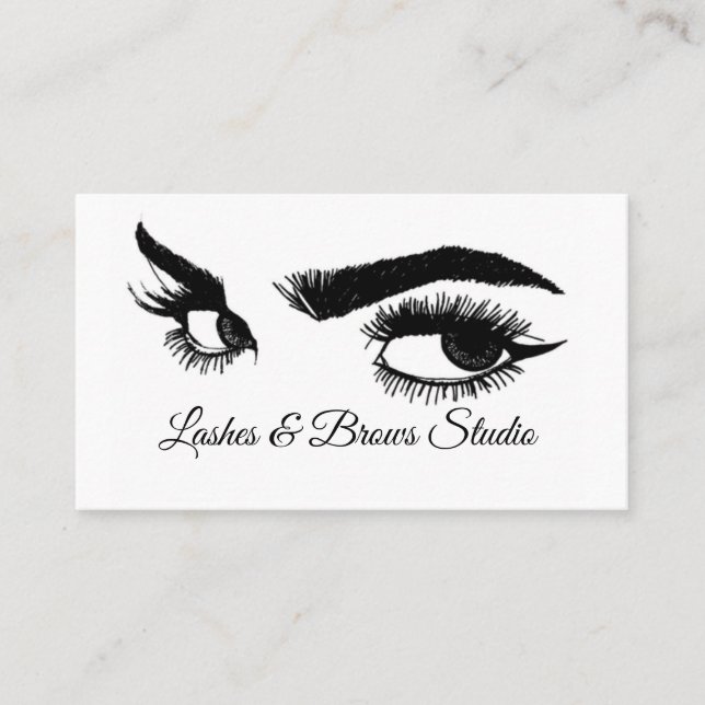 Mikroblading , Eyebrows, Tattoo, Permanent Makeup Visitkort (Framsida)