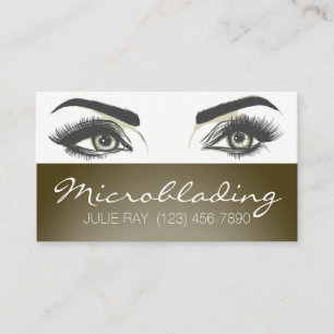 Mikroblading , Eyebrows, Tattoo, Permanent Makeup Visitkort