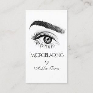 Mikroblading, Eyebrows, Tattoo, Permanent Makeup Visitkort