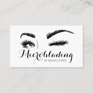 Mikroblading , Eyebrows, Tattoo, Permanent Makeup Visitkort