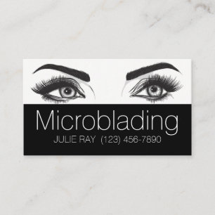 Mikroblading , Eyebrows, Tattoo, Permanent Makeup Visitkort