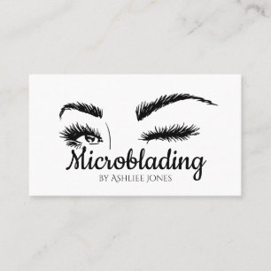 Mikroblading, Eyebrows, Tattoo, Permanent Makeup Visitkort