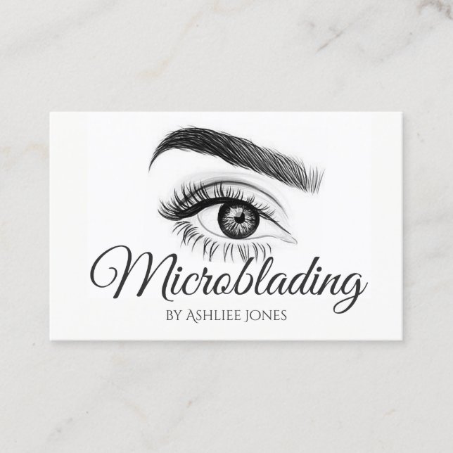 Mikroblande eyebrows & Lash Salon Visitkort (Framsida)