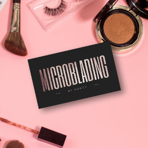 Mikroblande Ro Guld Glitter Visitkort
