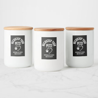 Mikrochipsetikett för dina sällskapsdjur Vin Flask Mat Etikett