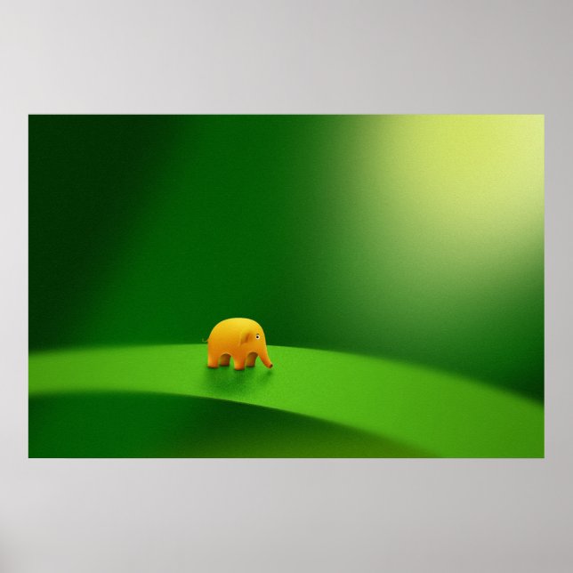 Mikrodjur - elefant poster (Framsidan)