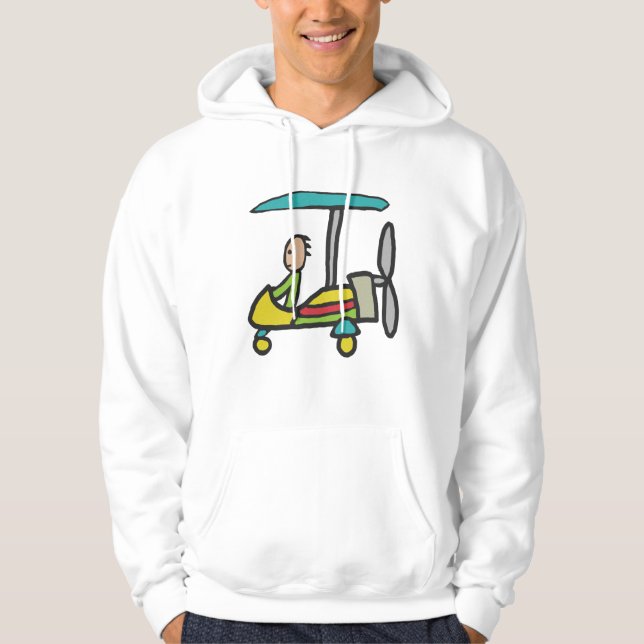 Mikroflygplan Hoodie (Framsida)