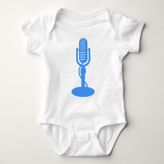 Mikrofon - Baby blue Tee (Framsida)