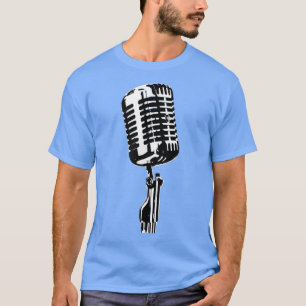 Mikrofon för trendig t shirt
