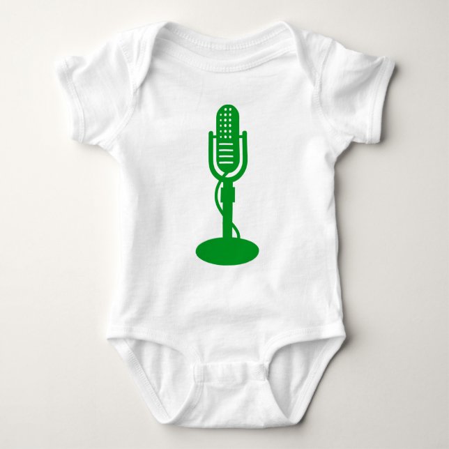 Mikrofon - Gräsgrön Tee Shirt (Framsida)